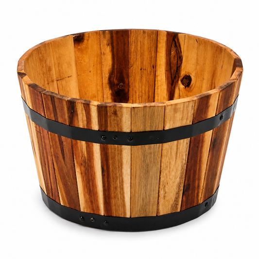 Rustic Wooden Bread Tub