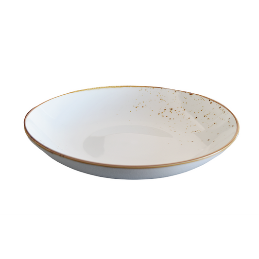 Terra Round Salad Bowl White Dairy 11.5