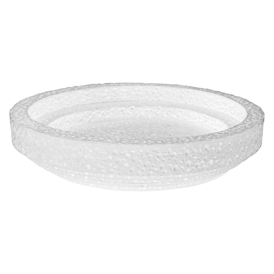 White Elegant Edge Bowl 16"