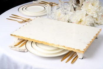 Marble Raised Challah Board 12X18