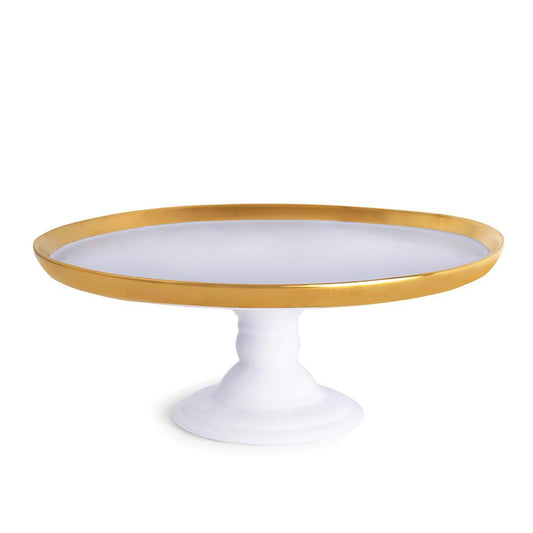 Exquisite white and gold cake stand large