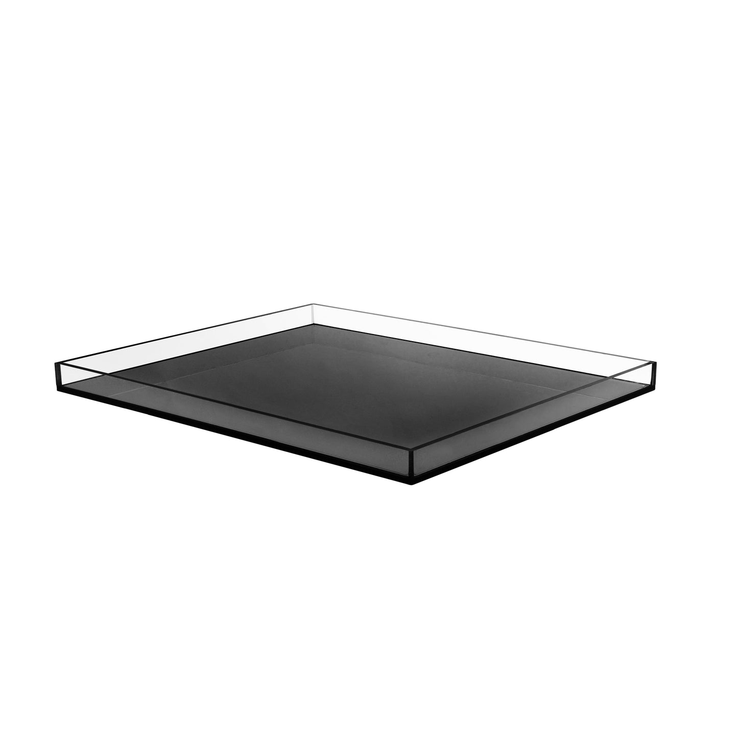 Acrylic Passing Tray Black base Meat 13”x16”x1”