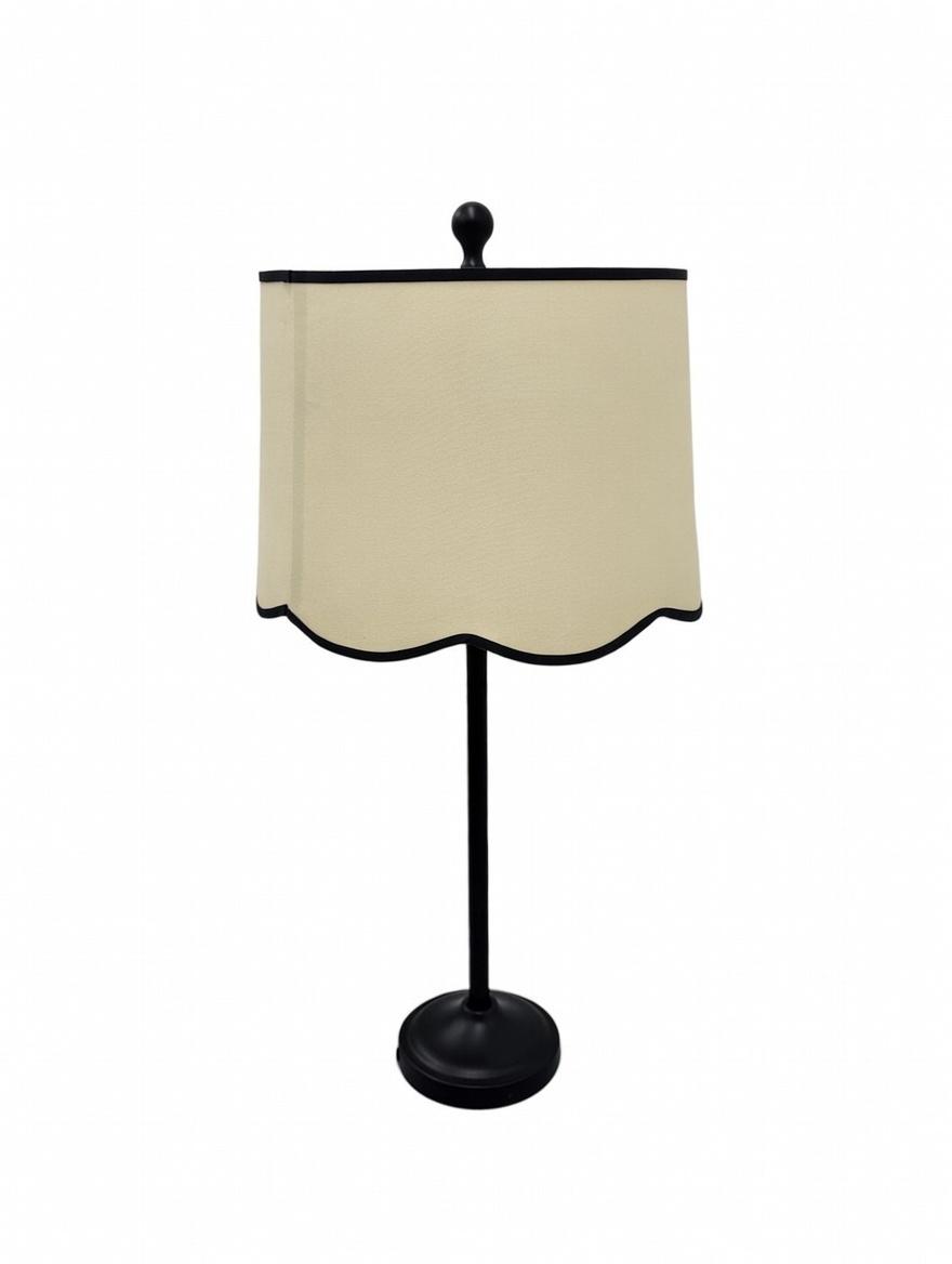 Scalloped Taupe Lampshade