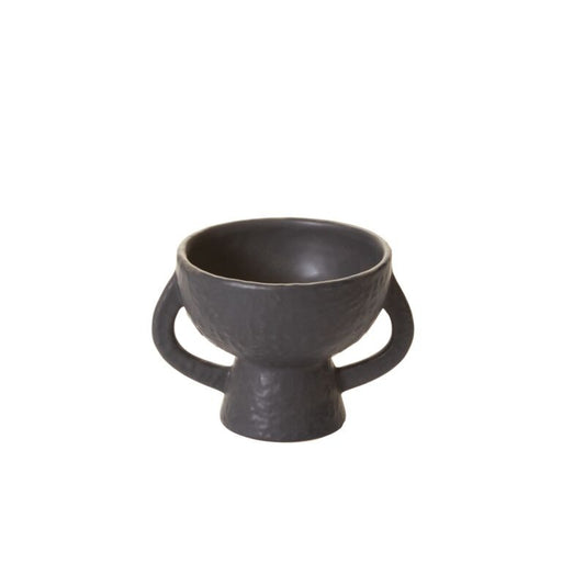 The Black Chalice Bowl-Double Handle