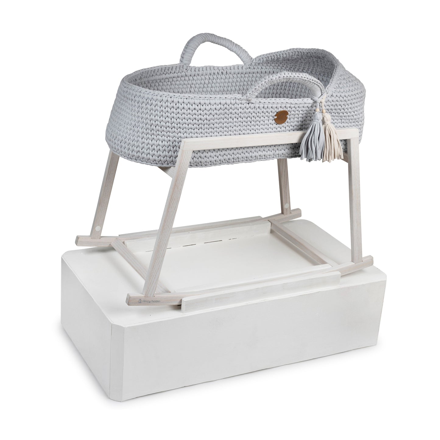 Baby Blue Knit Cradle