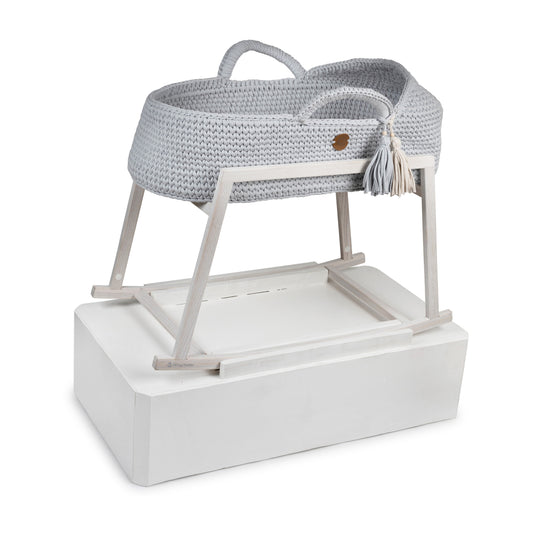 Baby Blue Knit Cradle