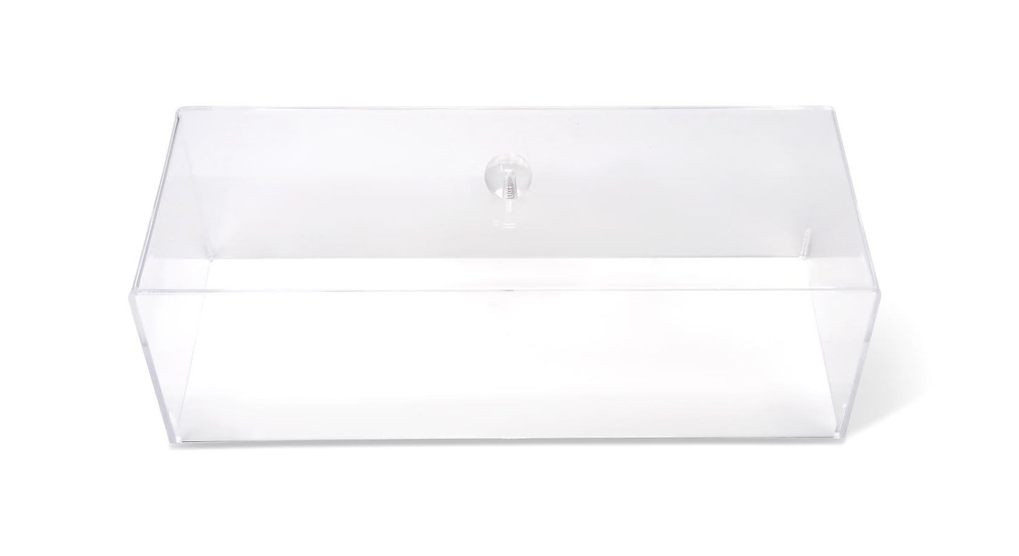 Acrylic Serving Tray with Cover, White Sides