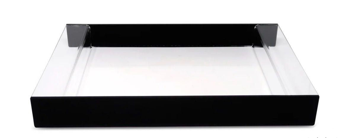 Acrylic Tray with 2 Black Sides, 17.75"L x 11.75"W