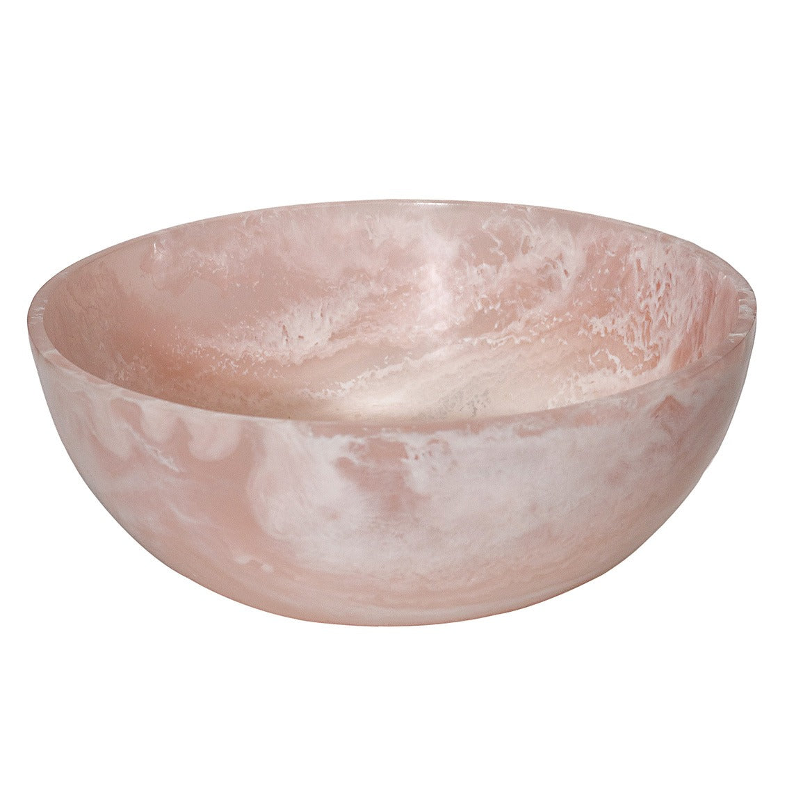 Radiant Resin 12 salad Bowl blush