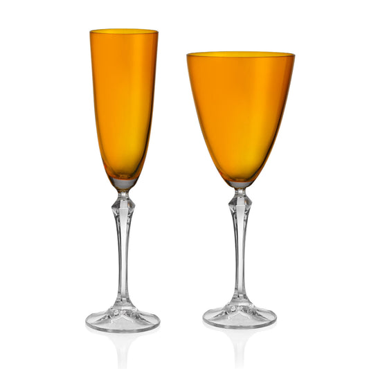 Lux Amber Glassware