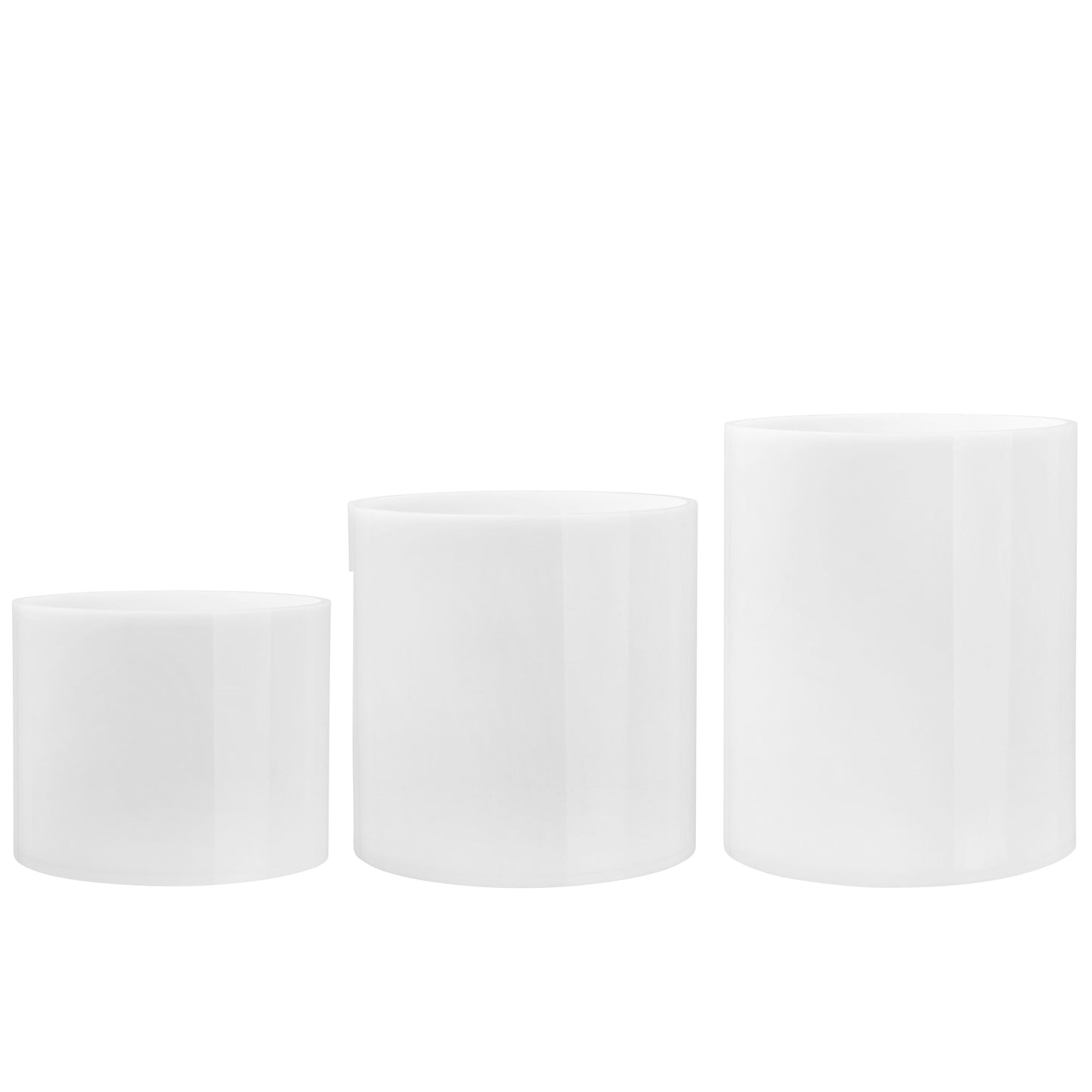 Round White Acrylic Collection