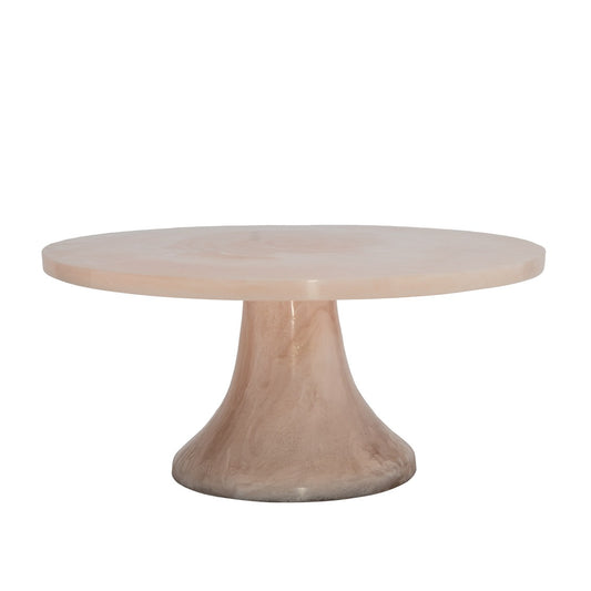 Radiant Resin Cake Stand 12in blush