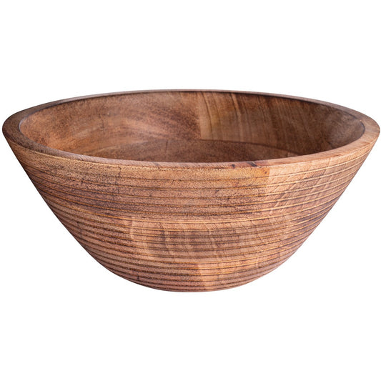 Dairy Wood Ribbed Bowl Small 40oz