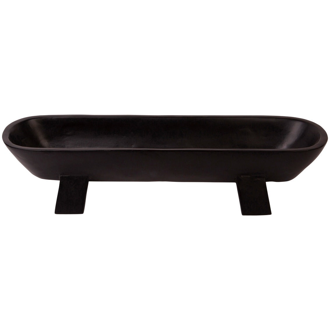 Ceramic Black Footed Bowl 21.5"