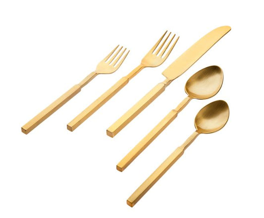 Gold Cubit Flatware