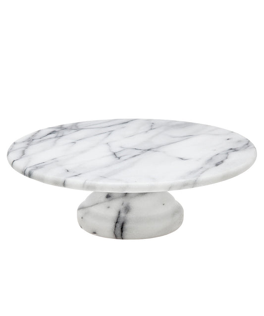 Footed Marble Cake Plate