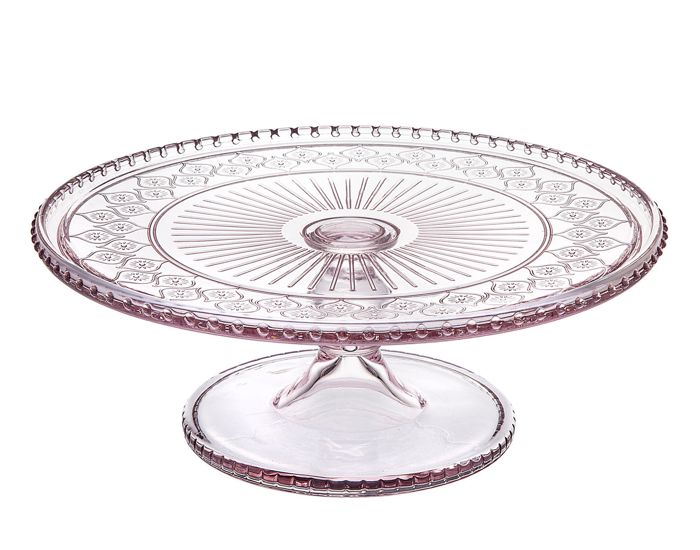 Pink Claro Footed Cake Stand