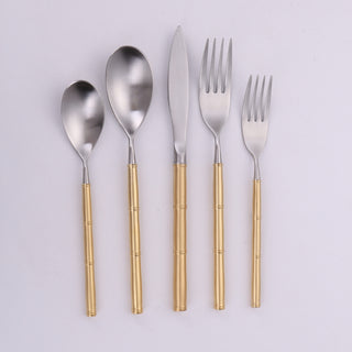 Gold And Silver Flatware