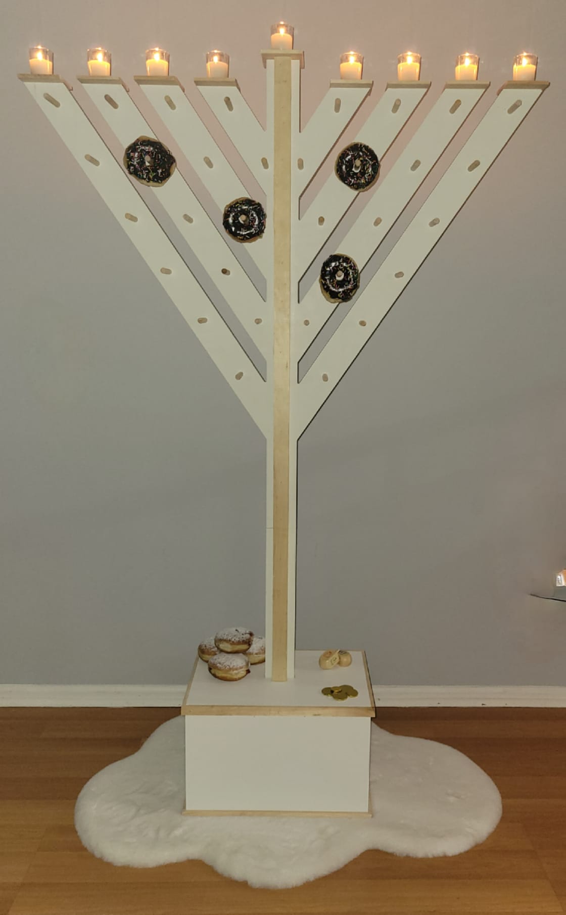 Menorah Donut Floor Stand