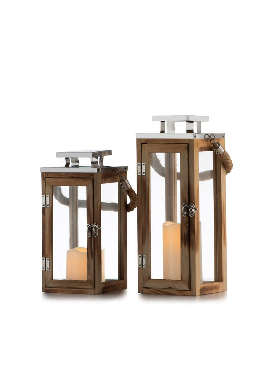 Flameless Rustic Lantern